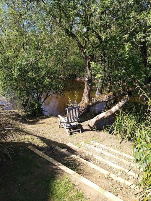 Chambre dans cabane vue sur la rivière avec PdJ Lannion Esterno foto