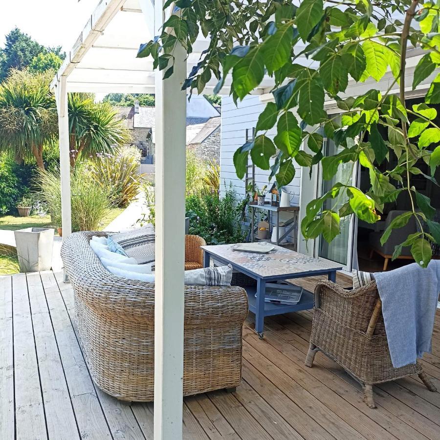Chambre dans cabane vue sur la rivière avec PdJ Lannion Esterno foto
