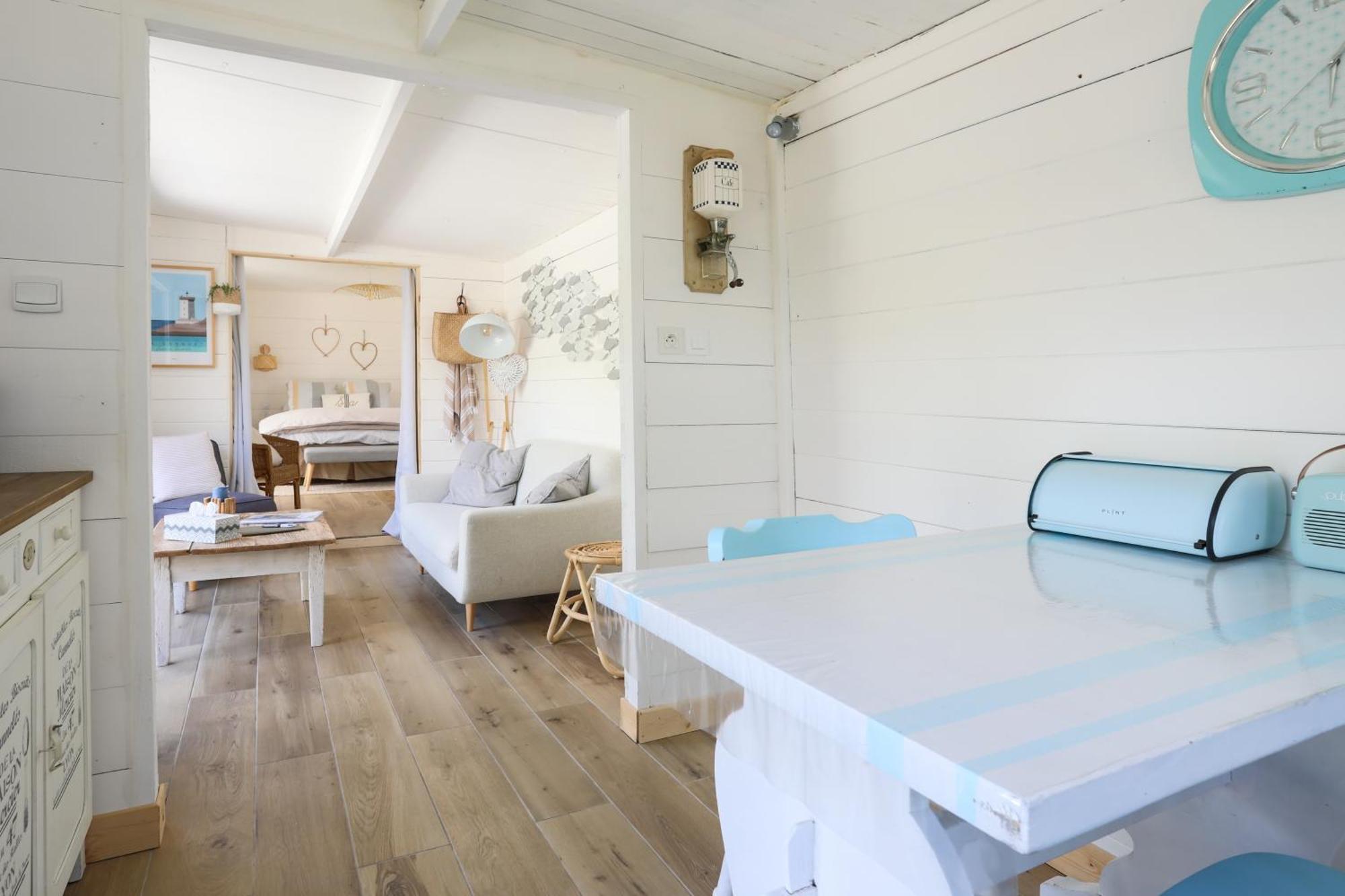 Chambre dans cabane vue sur la rivière avec PdJ Lannion Esterno foto